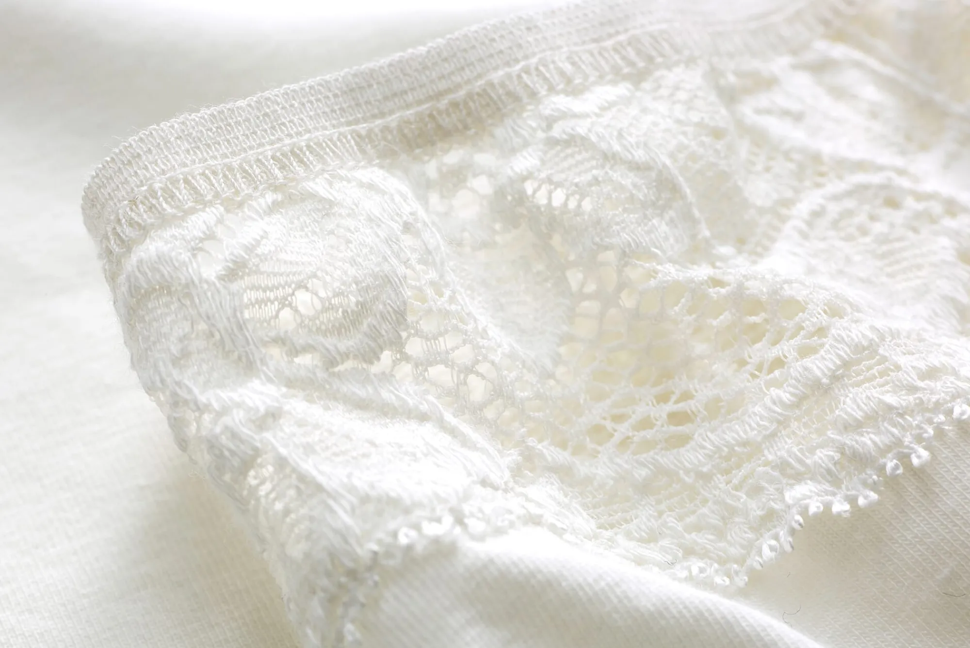 Wäsche * Comazo Damen-Jazzpants mit Spitze Creme