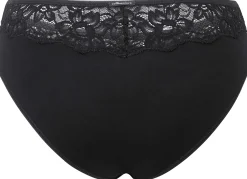 Wäsche * Comazo Damen-Jazzpants mit Spitze Schwarz
