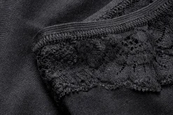 Wäsche * Comazo Damen-Jazzpants mit Spitze Schwarz