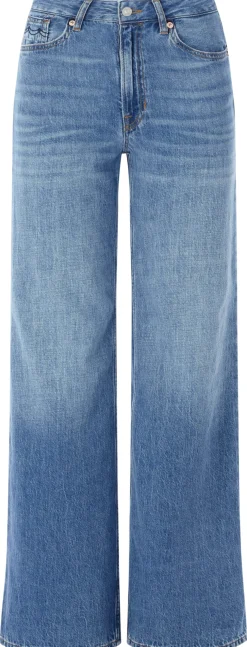 Hosen|Jeans * Kings of Indigo Damenjeans Flared Mittelblau