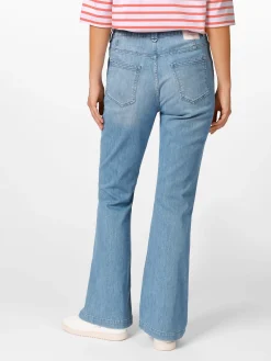 Hosen|Jeans * LANIUS Damenjeans Flared Mittelblau
