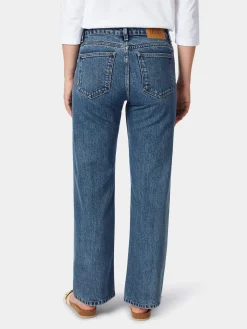 Hosen|Jeans * Mud Jeans Damenjeans gerades Bein Mittelblau