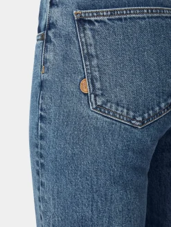 Hosen|Jeans * Mud Jeans Damenjeans gerades Bein Mittelblau