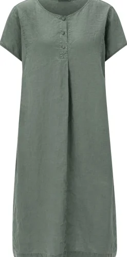 Kleider * Oska Damenkleid Hanf Kurzarm