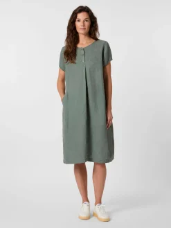 Kleider * Oska Damenkleid Hanf Kurzarm
