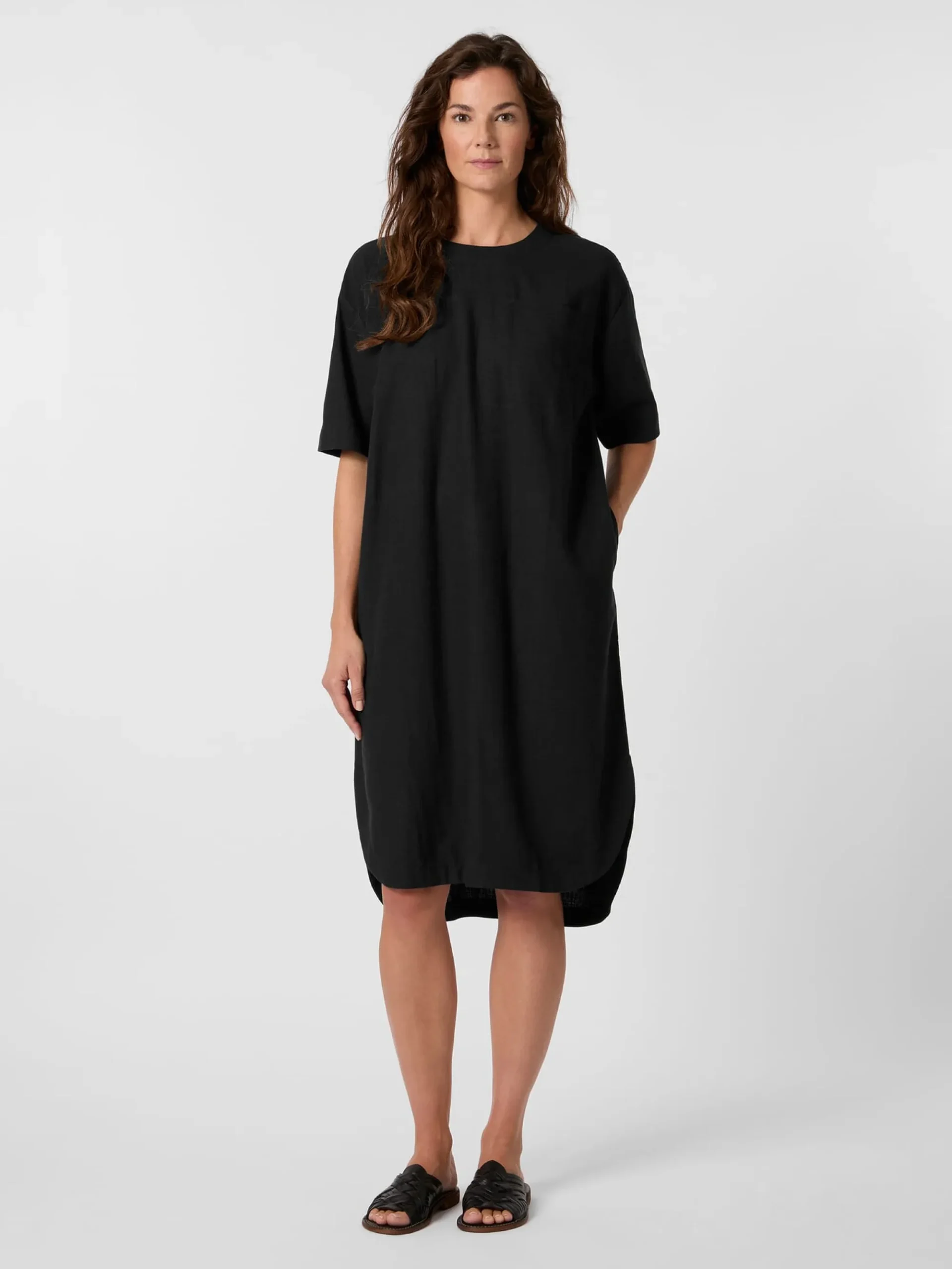 Kleider * Knowledge Cotton Apparel Daenkeid yoce-einen Schwarz