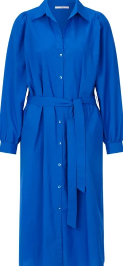 Kleider * LANIUS Damenkleid mit Kräuseln Blau