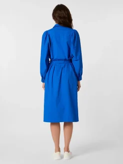 Kleider * LANIUS Damenkleid mit Kräuseln Blau