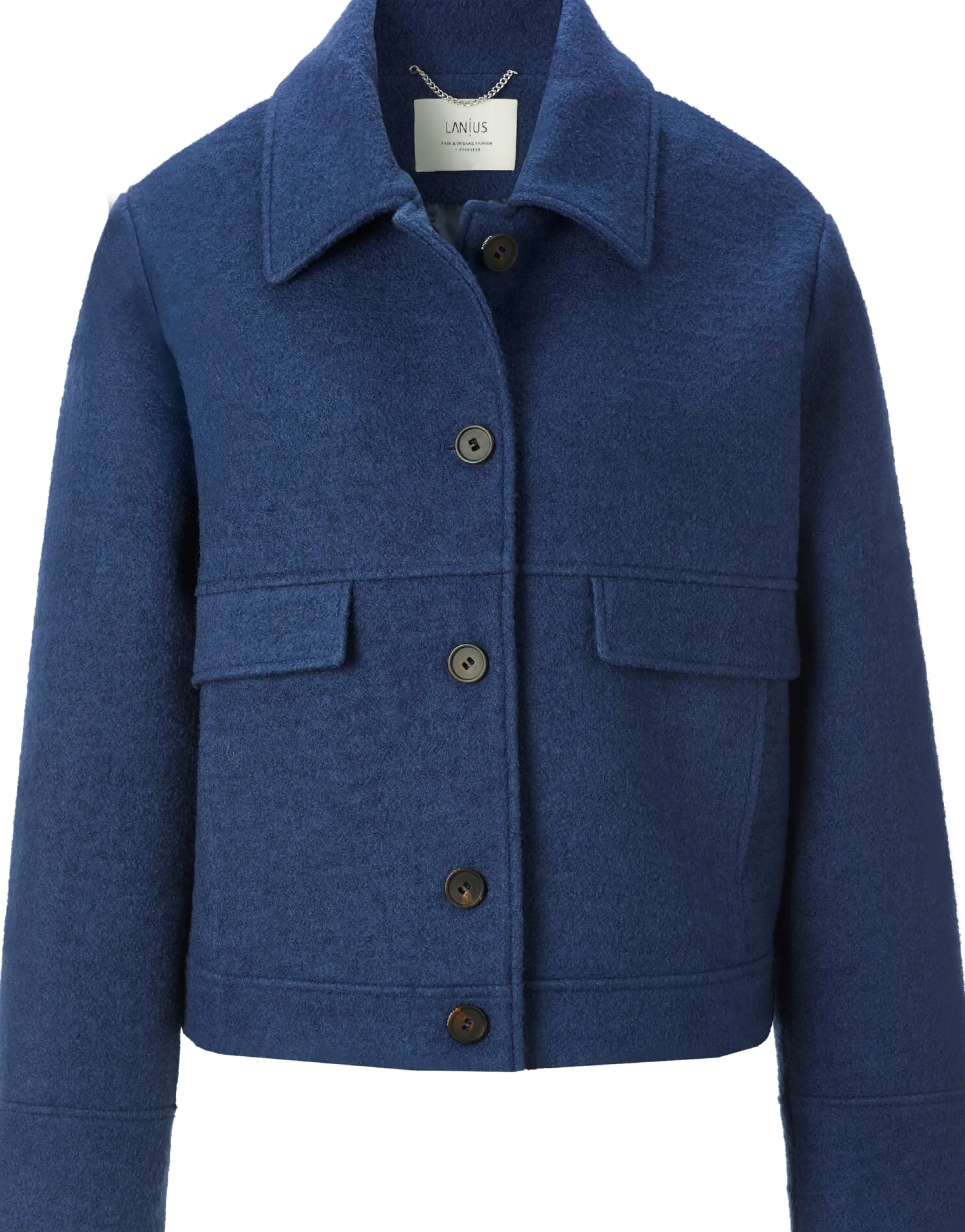 Jacken * LANIUS Damen-Kurzjacke Mittelblau