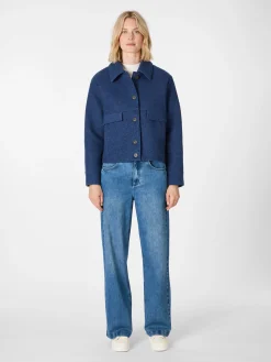 Jacken * LANIUS Damen-Kurzjacke Mittelblau