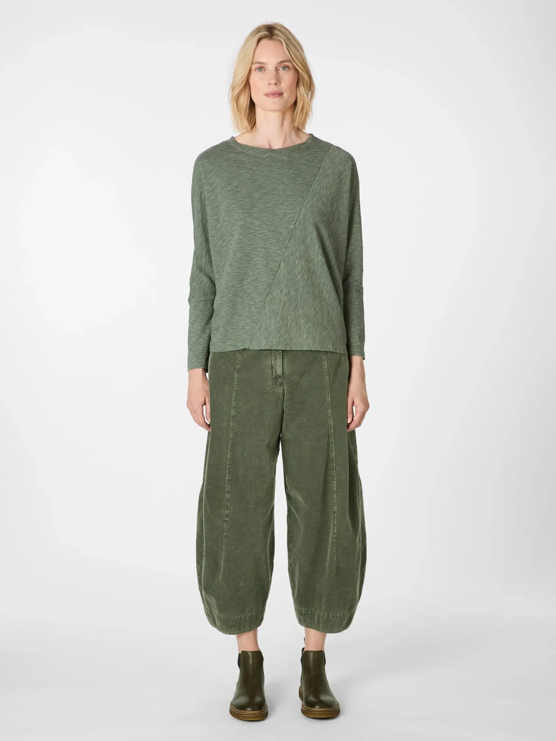 Shirts & Tops * Oska Damen-Langarmshirt Oliv
