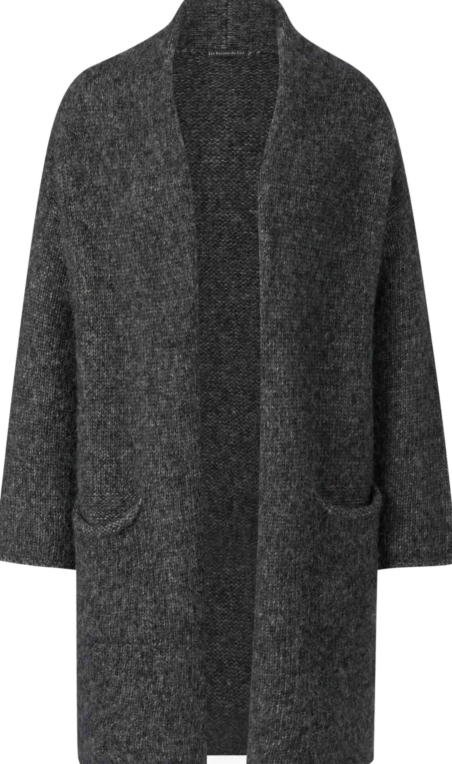 Strickjacken * Les Racines du Ciel Daen-Langtrickjacke Anthrazit