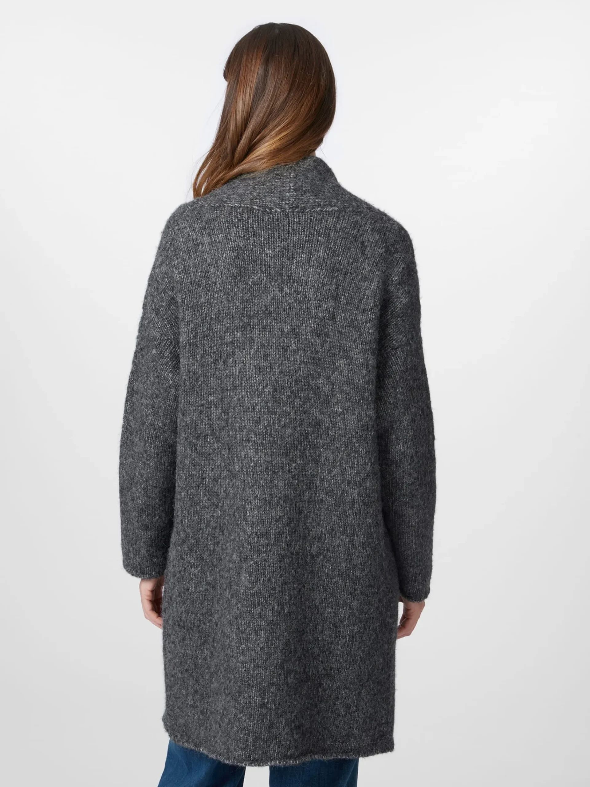 Strickjacken * Les Racines du Ciel Daen-Langtrickjacke Anthrazit