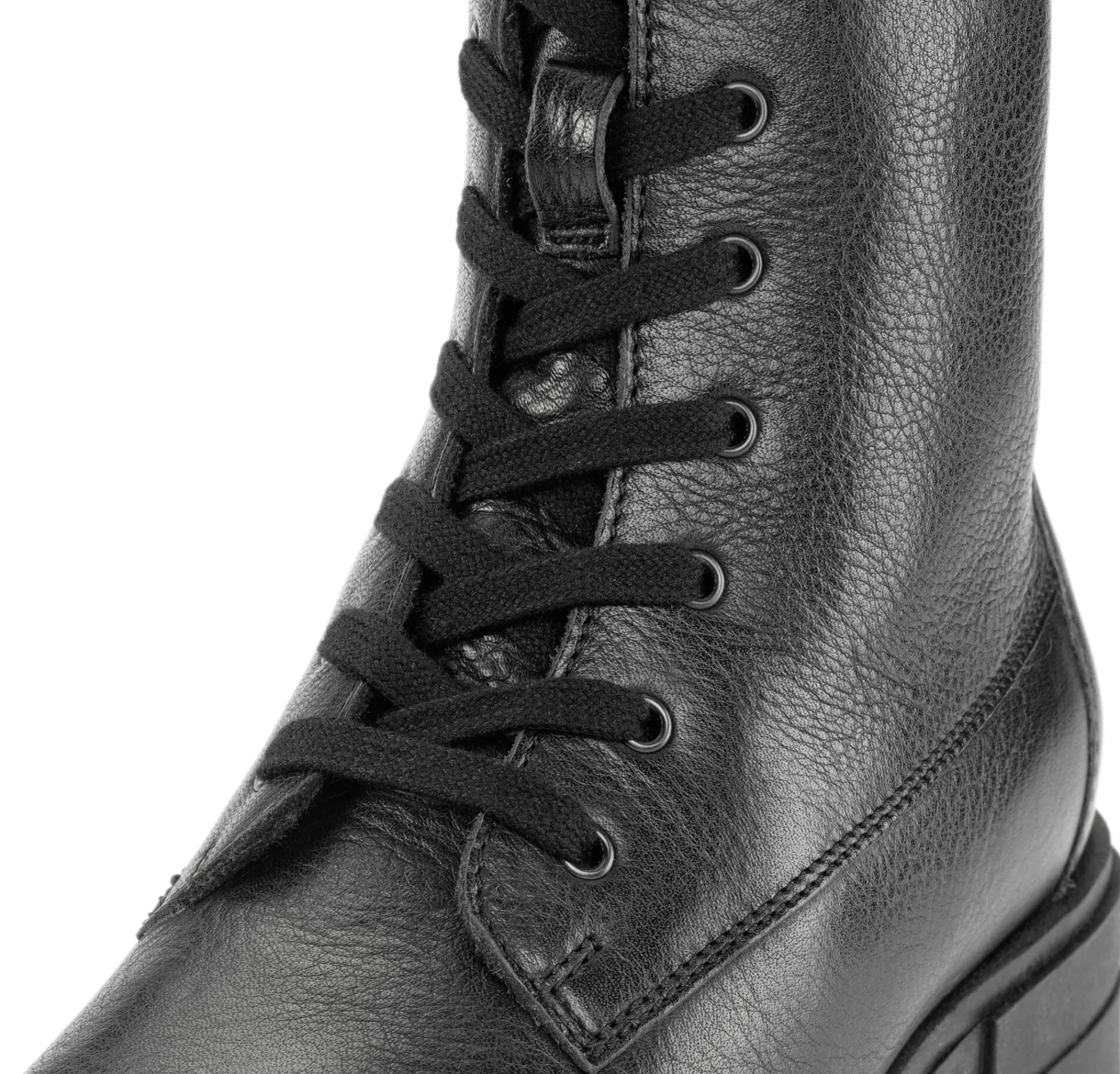 Stiefel * Werner Schuhe Damen-Lederboot Schwarz
