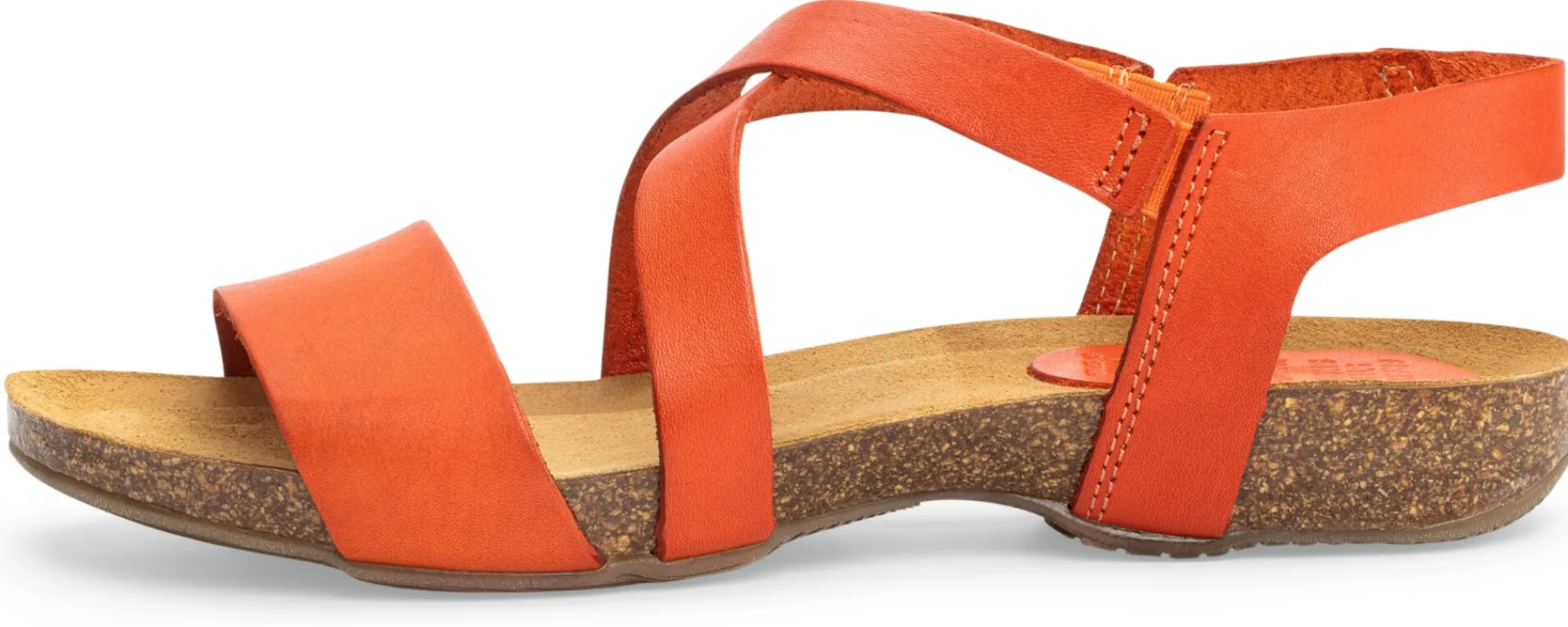 Sandalen|Freizeitschuhe * Grand Step Shoes Damen-Ledersandale Orange
