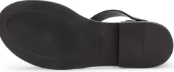 Sandalen|Freizeitschuhe * Punto Pigro Damen-Ledersandale Schwarz