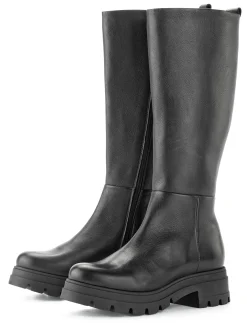 Stiefel * Werner Schuhe Damen-Lederstiefel Schwarz