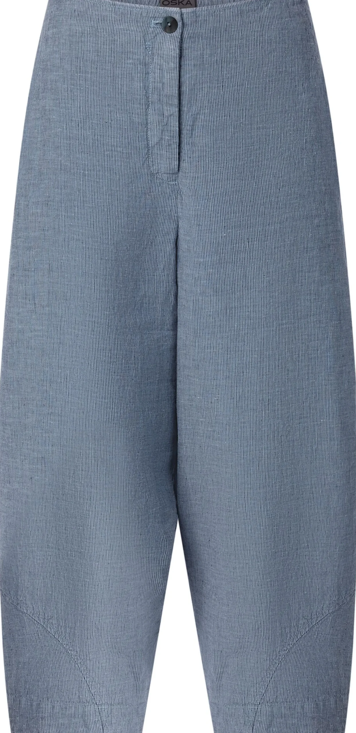 Hosen * Oska Damen-Leinenhose Mittelblau