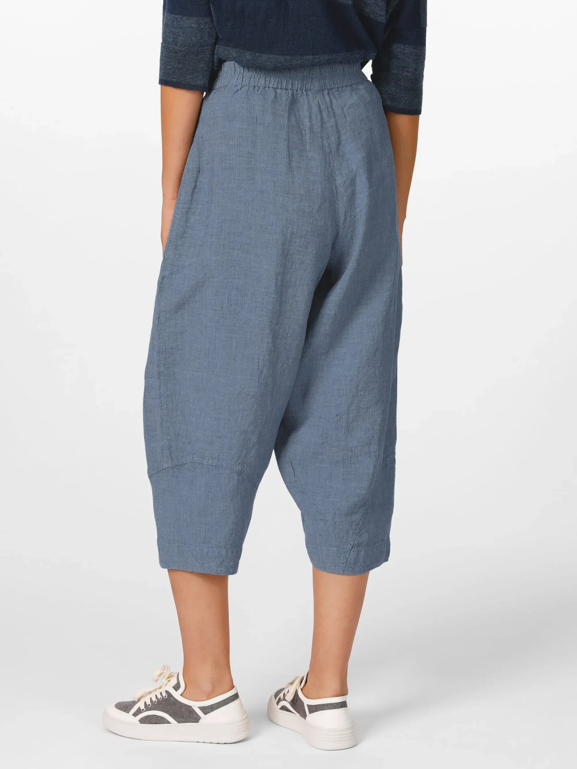 Hosen * Oska Damen-Leinenhose Mittelblau