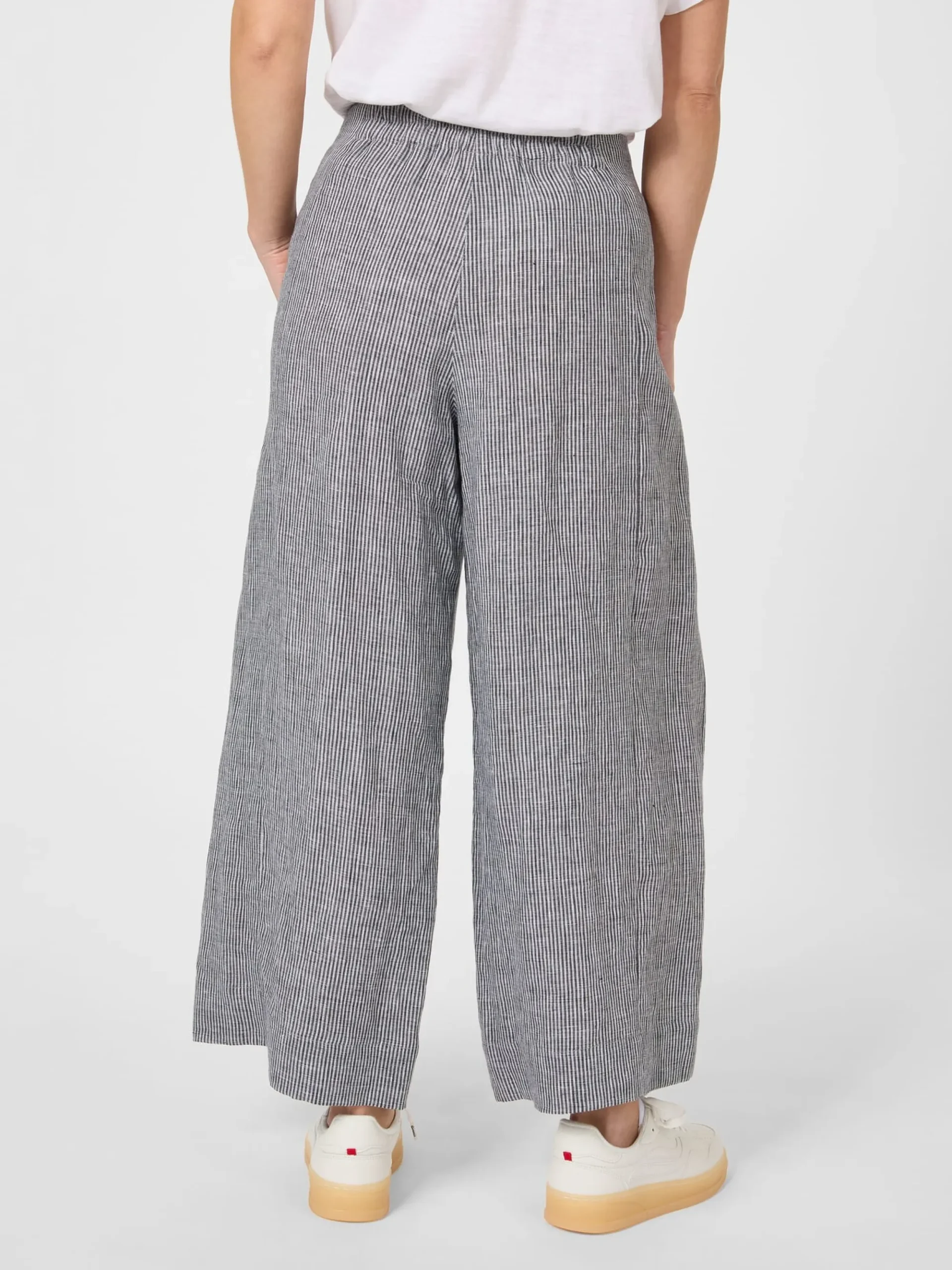 Hosen * Oska Damen-Leinenhose gestreift