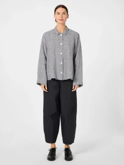 Jacken * Oska Damen-Leinenjacke gestreift