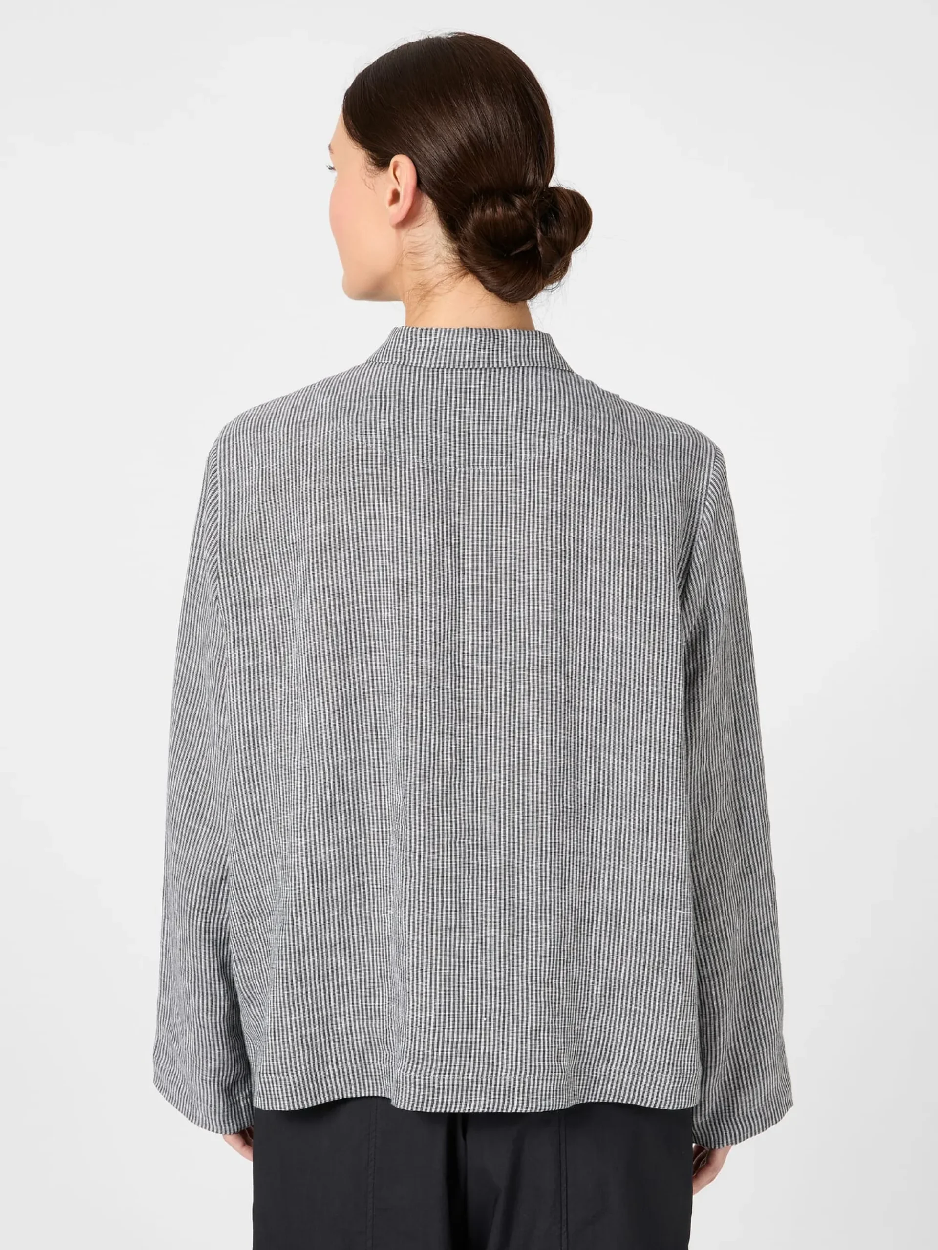 Jacken * Oska Damen-Leinenjacke gestreift