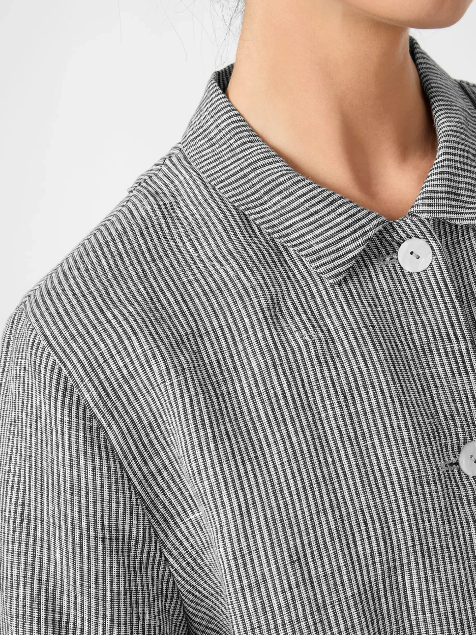 Jacken * Oska Damen-Leinenjacke gestreift