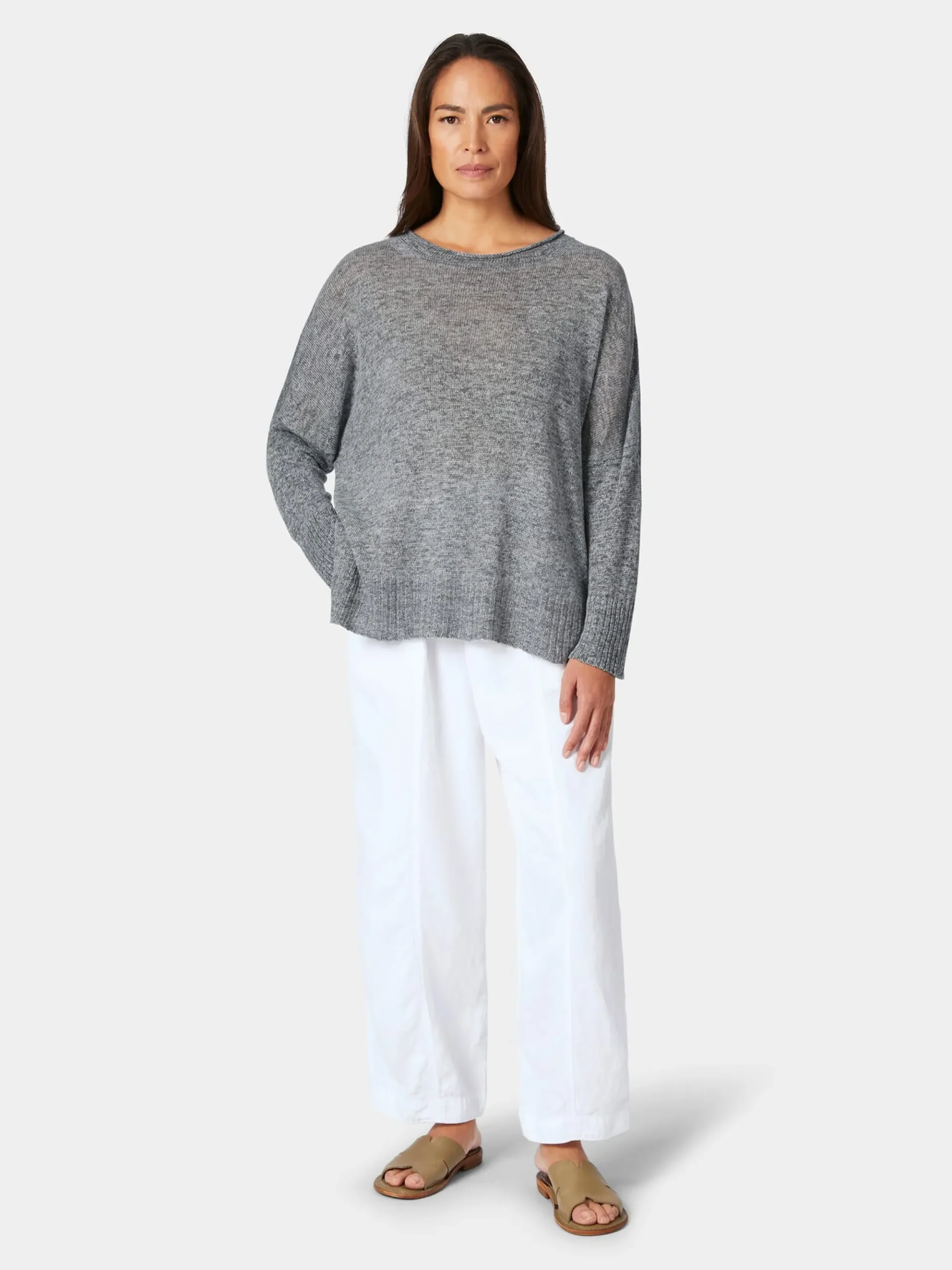 Pullover * Oska Damen-Leinenpullover