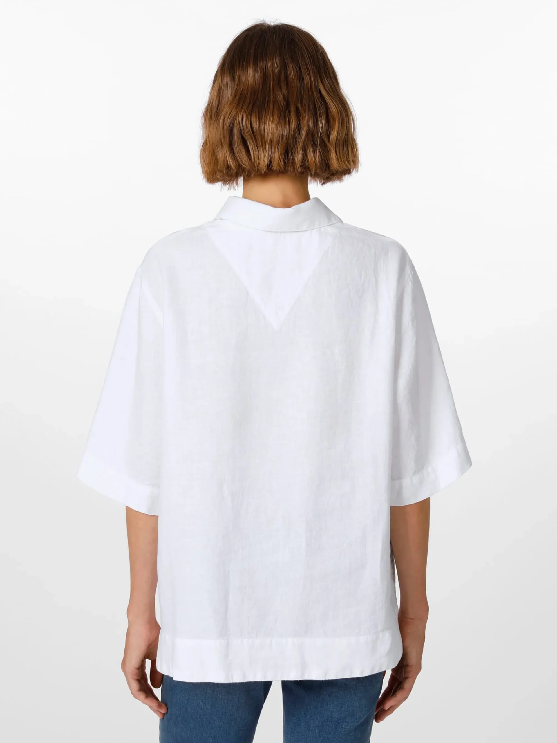Blusen * Armor lux Damen-Leinenschlupfbluse Weiß