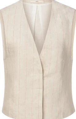 Blazer & Westen * LANIUS Damen-Leinenweste Streifen