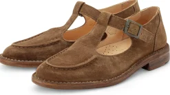 Sandalen|Klassische Damenschuhe * Astorflex Damen-Loafer mit Riemen Braun