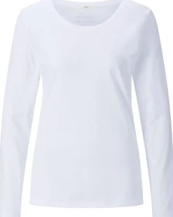 Shirts & Tops * LANIUS Damen-Longsleeve Rundhals Weiß