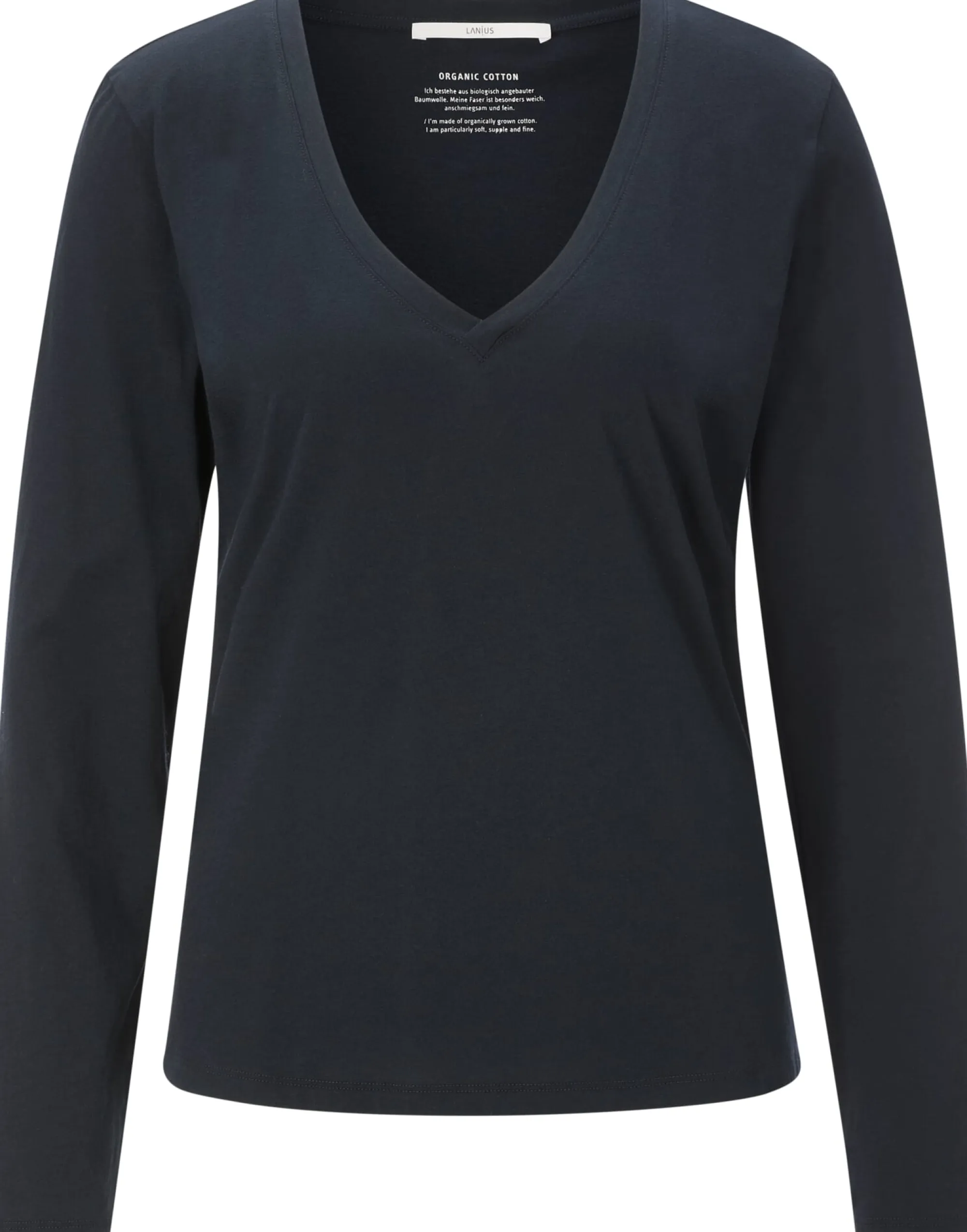 Shirts & Tops * LANIUS Damen-Longsleeve V-Ausschnitt Navy