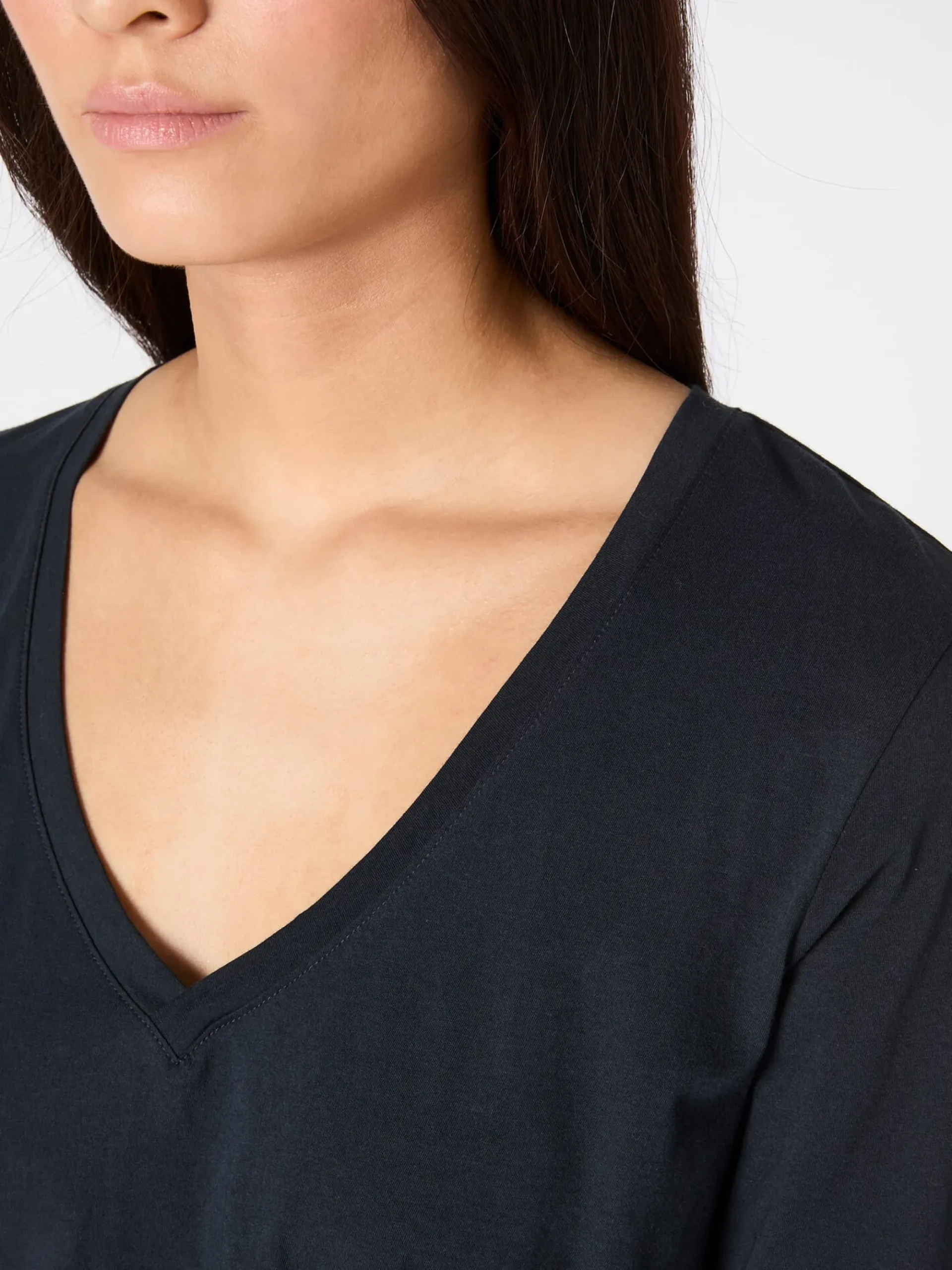 Shirts & Tops * LANIUS Damen-Longsleeve V-Ausschnitt Navy
