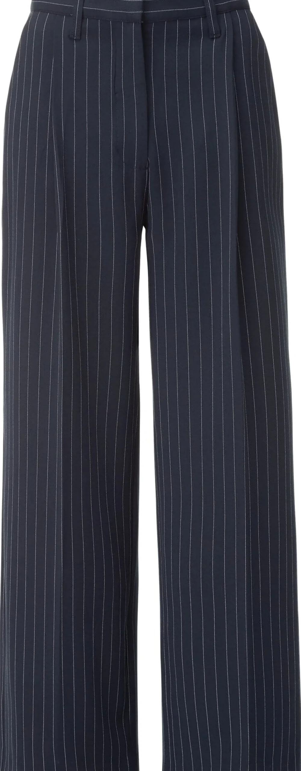 Hosen * Knowledge Cotton Apparel Damen-Nadelstreifenhose Blau