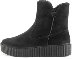Stiefel * Werner Schuhe Damen-Nubukboot gefüttert Schwarz