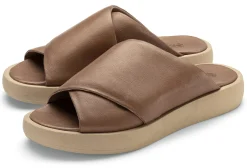 Sandalen|Freizeitschuhe * Werner Schuhe Damenpantolette Rindleder Braun
