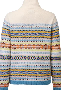 Pullover * Eribé Damenpullover gemustert Beige
