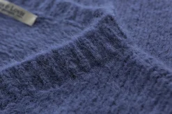 Pullover * Alma & Lovis Damenpullover V-Ausschnitt Blau
