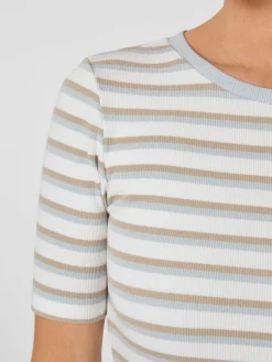 Shirts & Tops * Knowledge Cotton Apparel Daen-Rippenhirt getreift