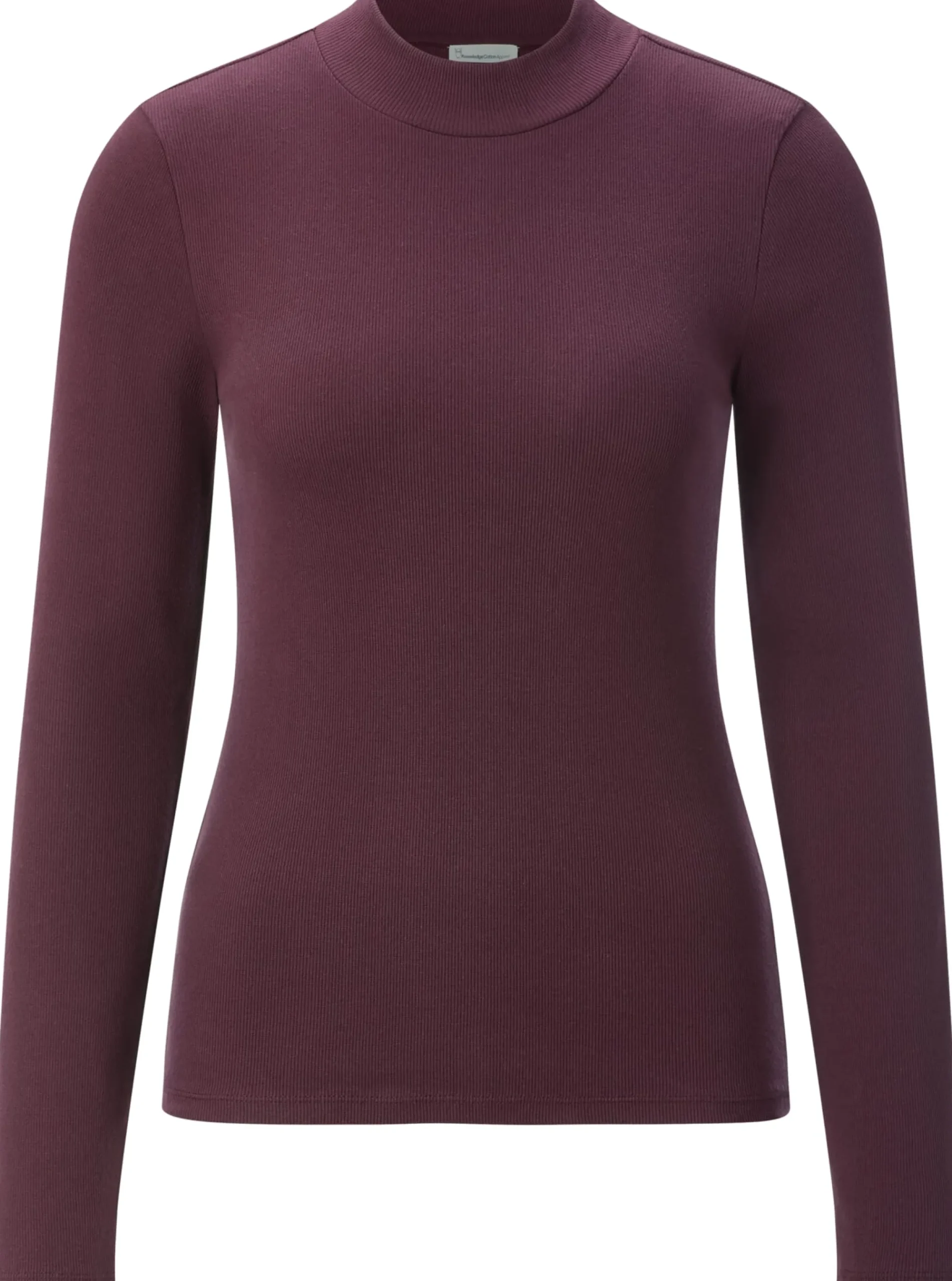 Shirts & Tops * Knowledge Cotton Apparel Daen-Rippenhirt angar Weinrot