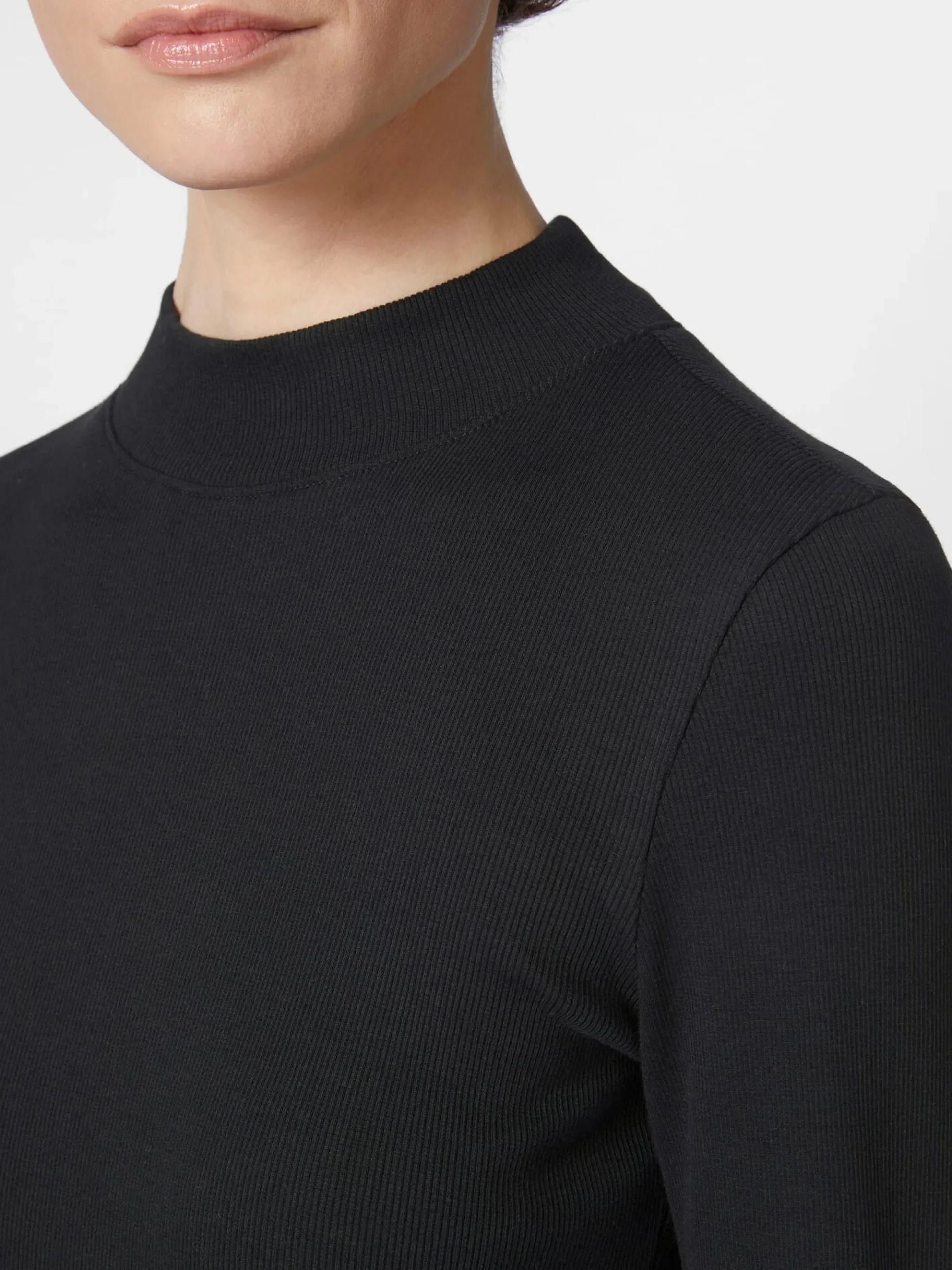 Shirts & Tops * Knowledge Cotton Apparel Daen-Rippenhirt angar Schwarz