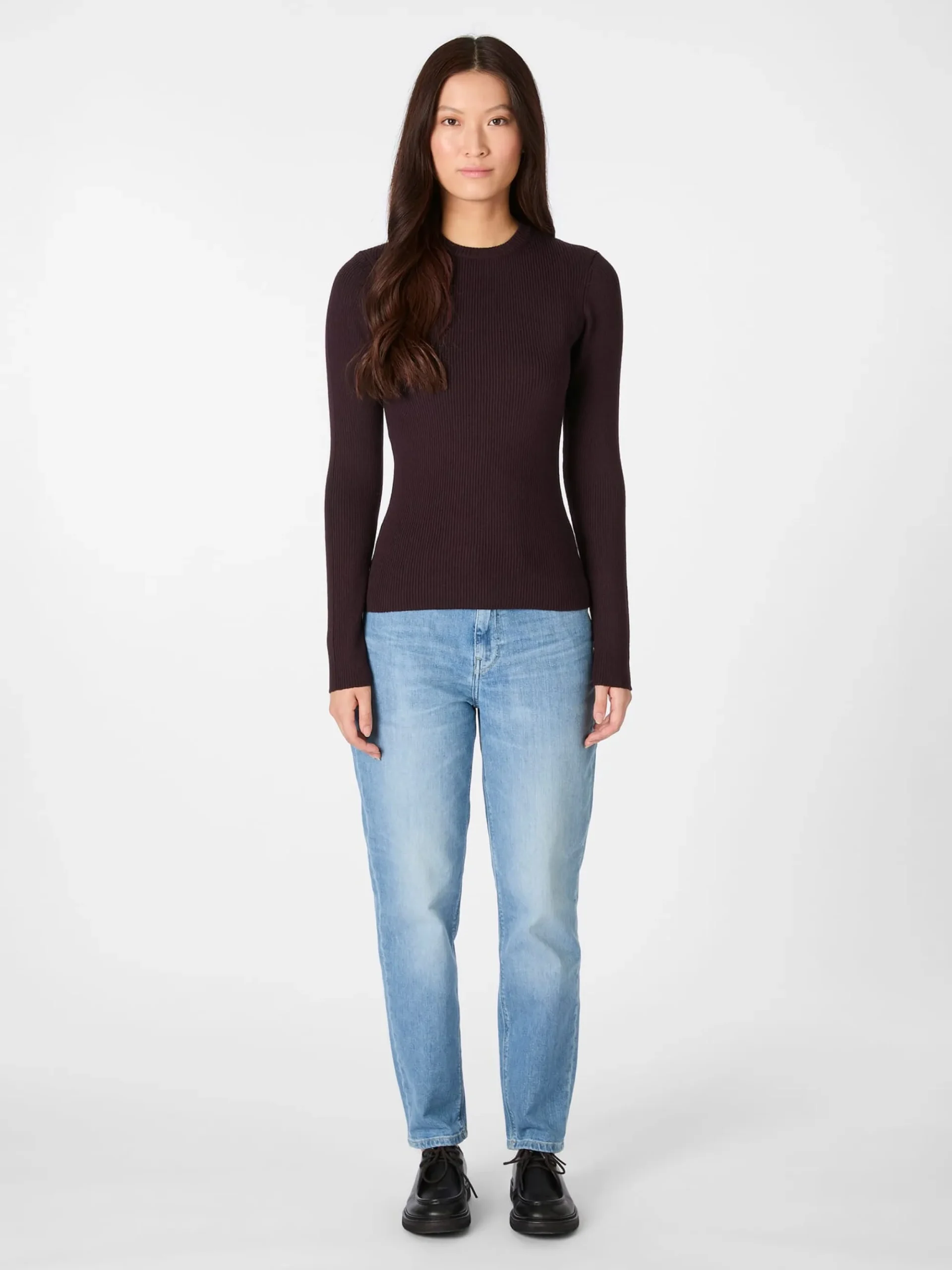 Shirts & Tops * Knowledge Cotton Apparel Daen-Rippenhirt erinowoe Weinrot