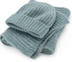 Schals & Tücher * Alma ＆ Lovis Damen-Rippenstrickschal, Petrol