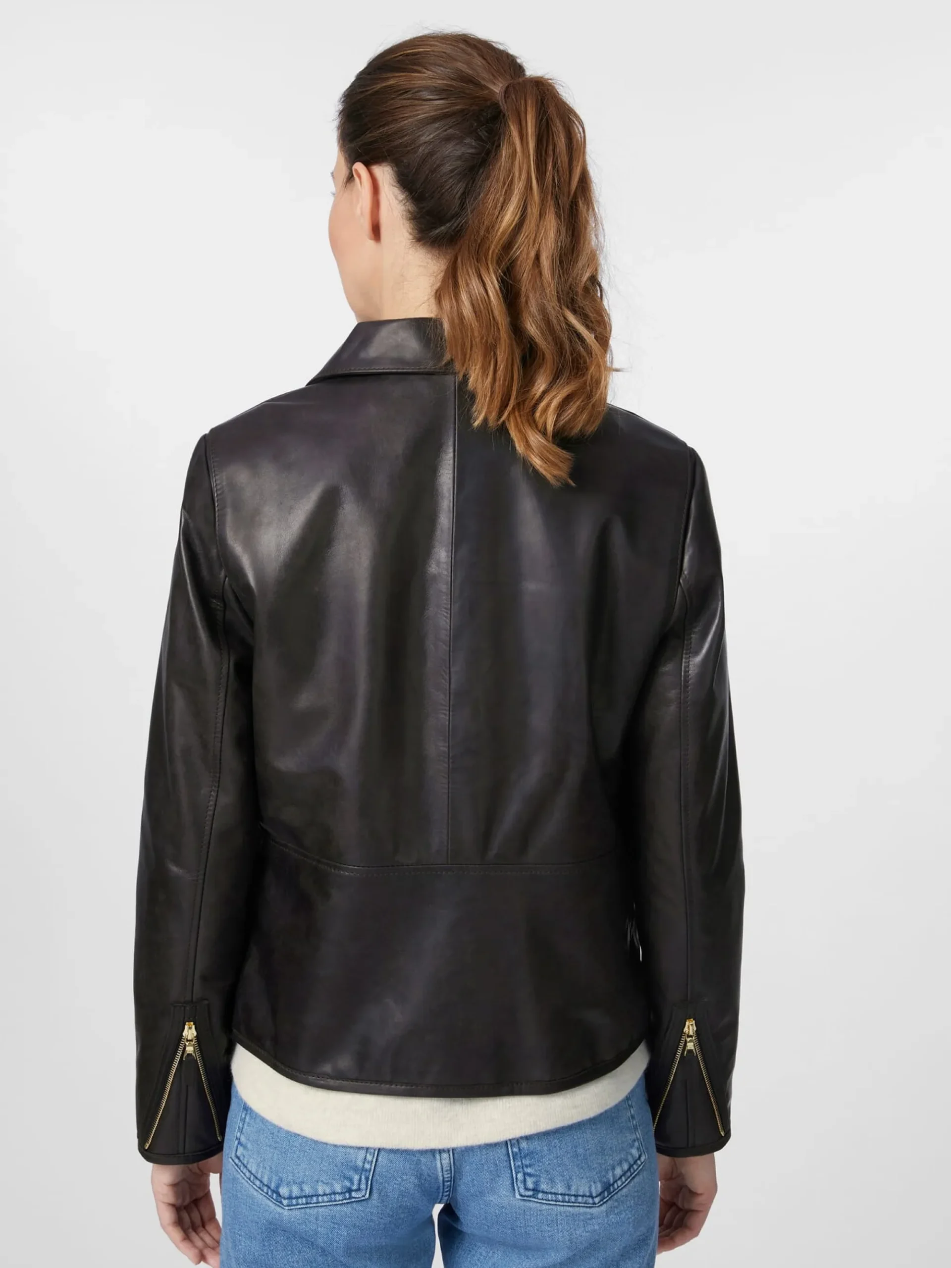 Jacken * Hack Lederware Damen-Roadsterjacke Pferdeleder