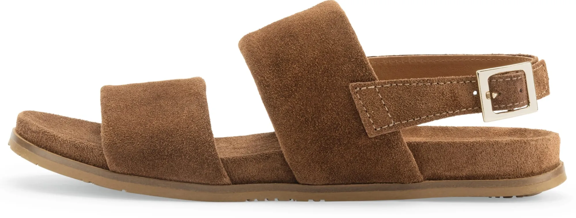 Sandalen|Freizeitschuhe * Ehm Damensandale Rauleder Cognac