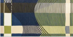 Schals & Tücher * Oska Damenschal gestreift, blau-grün