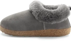 Hausschuhe * Haflinger Damen-Schlupfpantoffel Grau