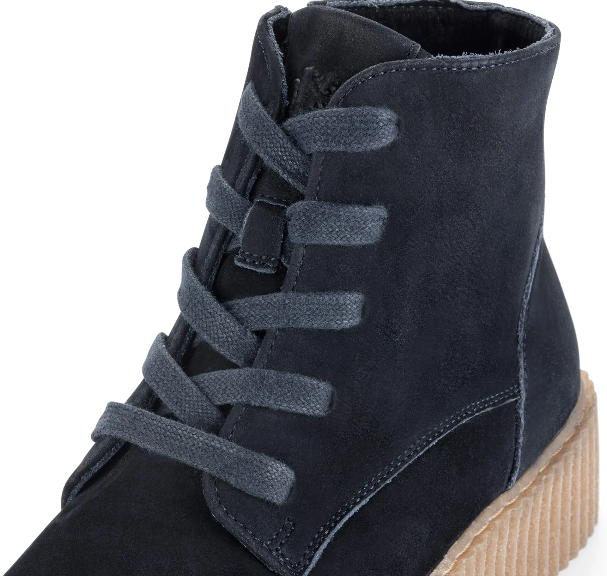 Stiefel * Werner Schuhe Damen-Schnürstiefel Dunkelblau