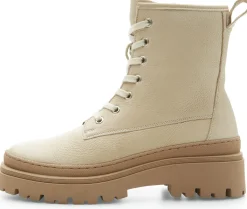 Stiefel * Werner Schuhe Damen-Schnürstiefelette Beige